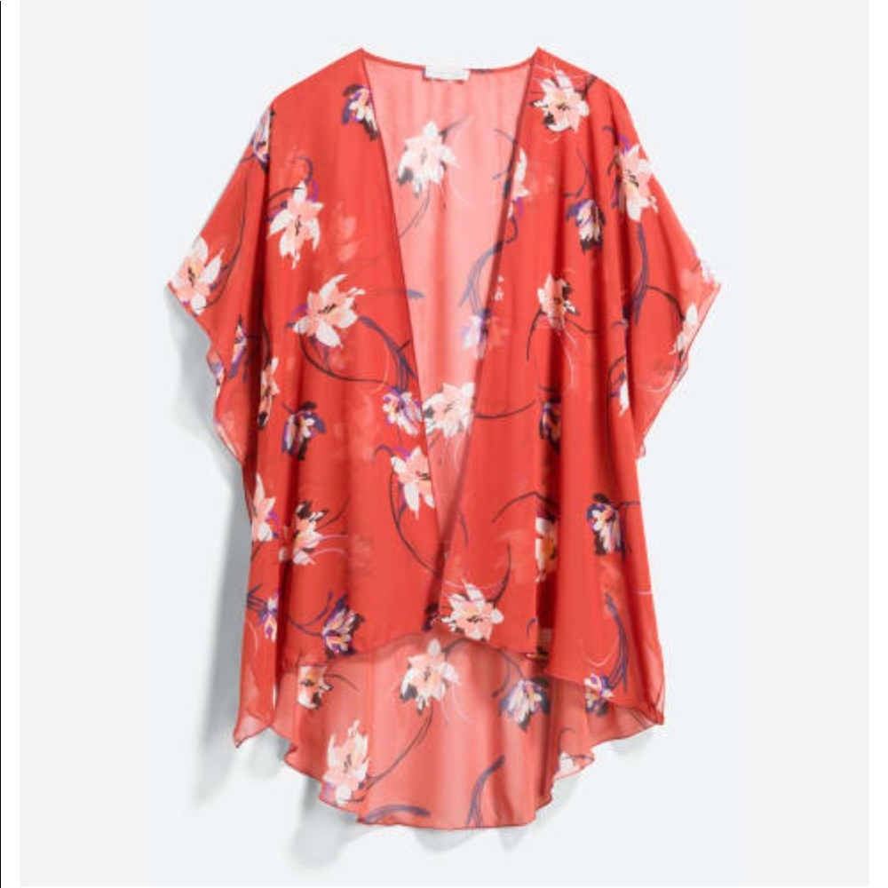 Emory Park - XS Caley Open Front Woven sheer top stitchfix